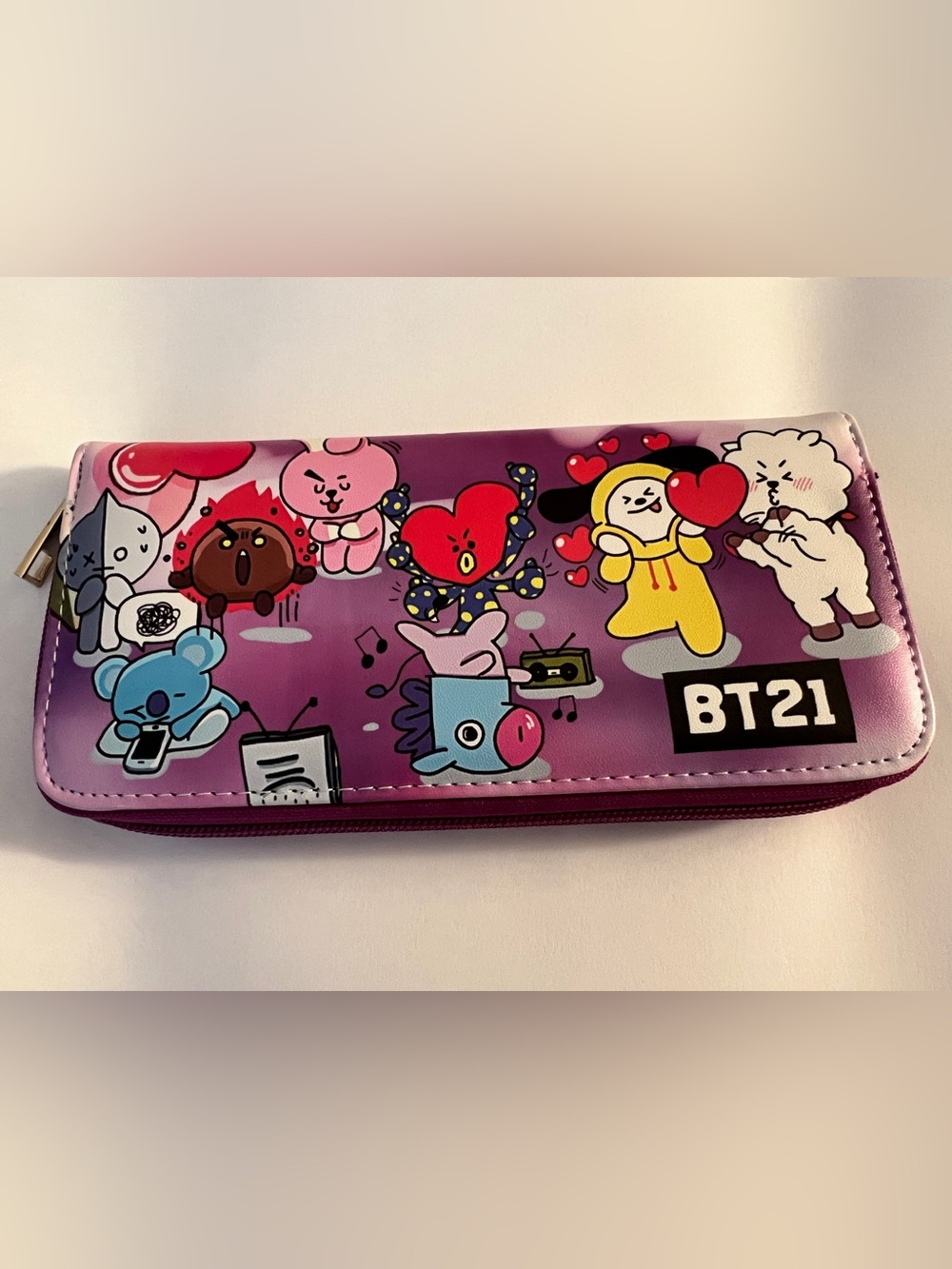 LINE FRIENDS X BTS BT21 Zipper Wallet